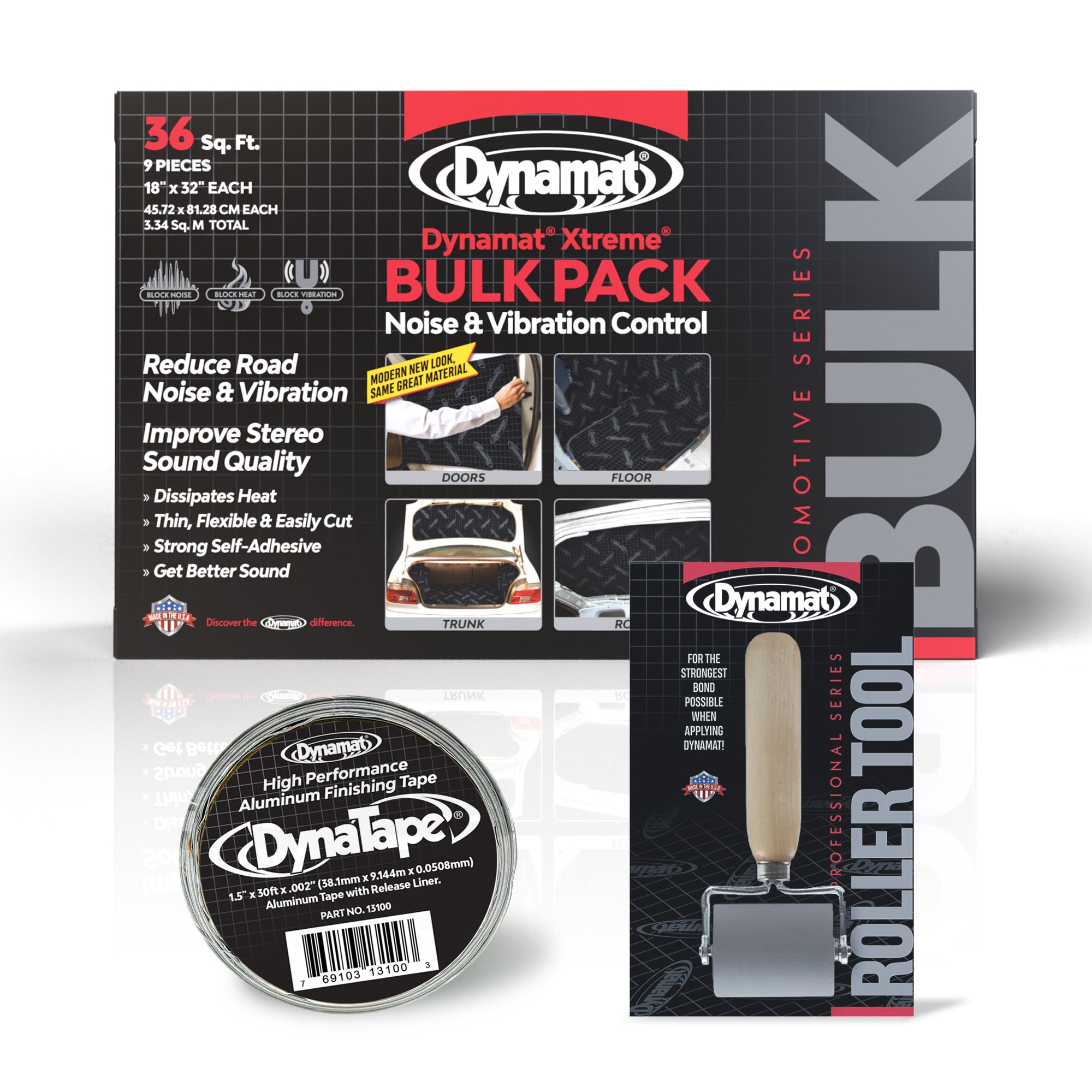 Dynamat Xtreme Bulk Pack Sound Deadening Tape Roller Bundle – Save 5%