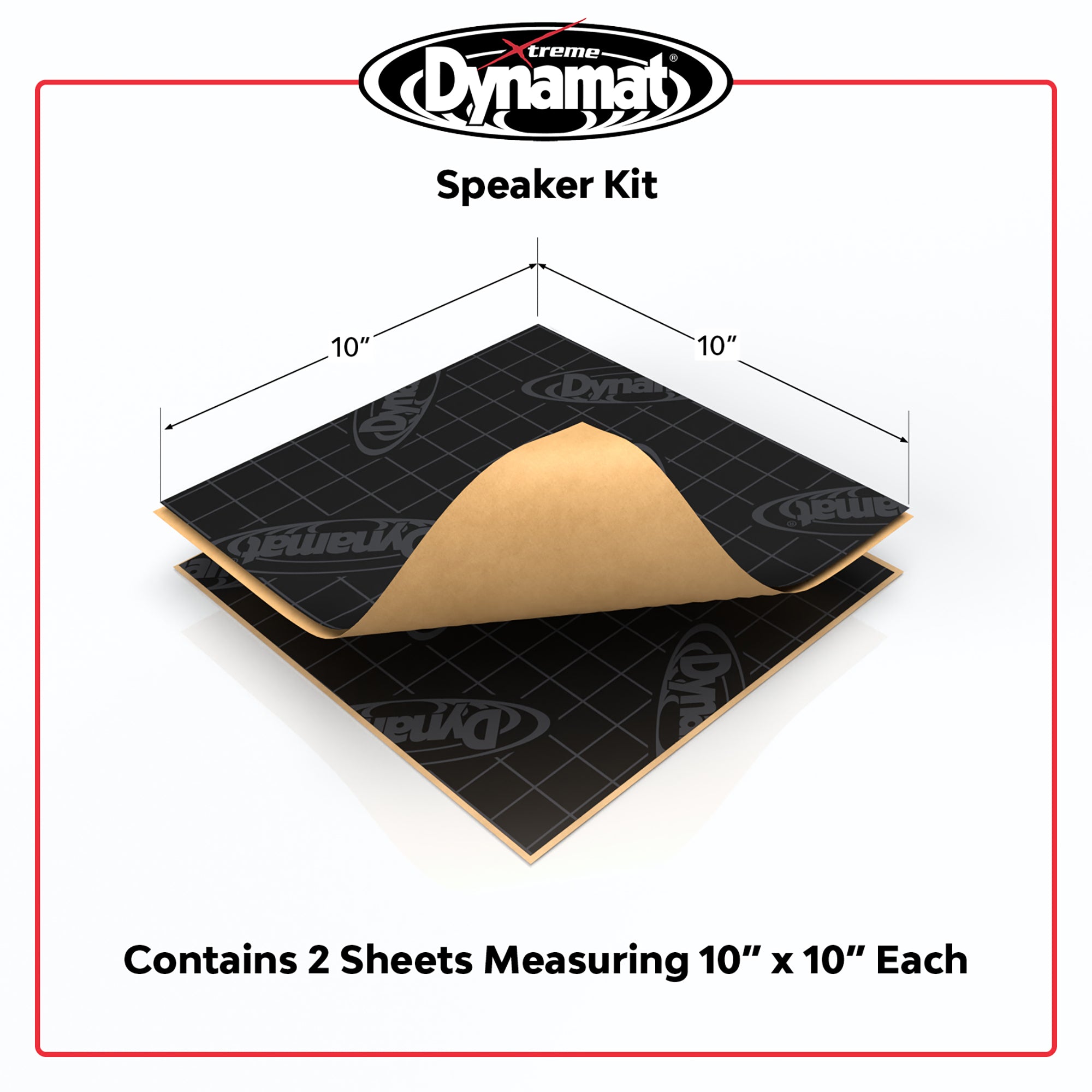 カーオーディオ DEADENING KIT High Grade 2399 Dynamat Xtreme Speaker Kit Car Sound Deadening