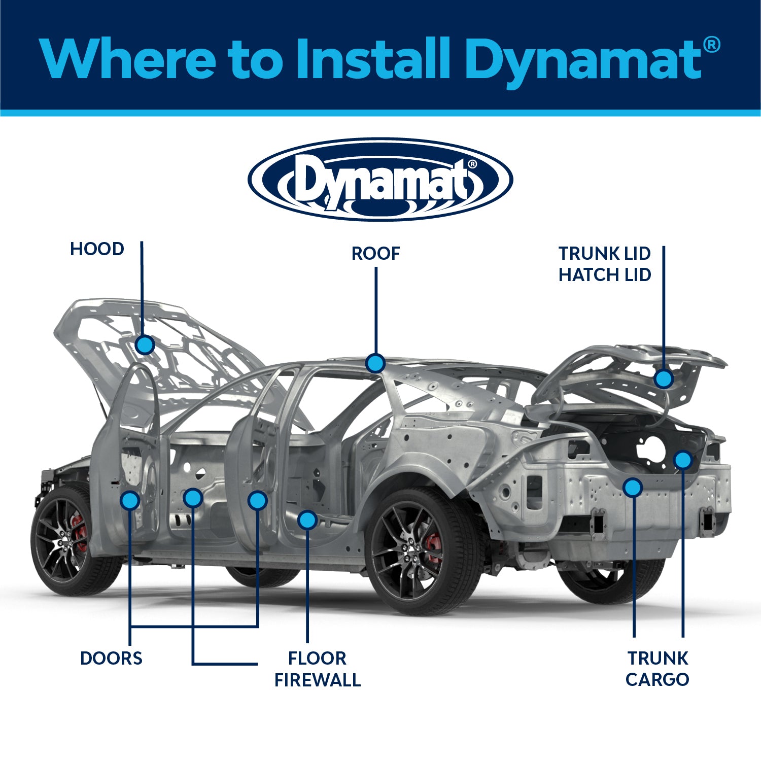 Dynamat Xtreme Sound Deadening Car Insulation Installer Pack