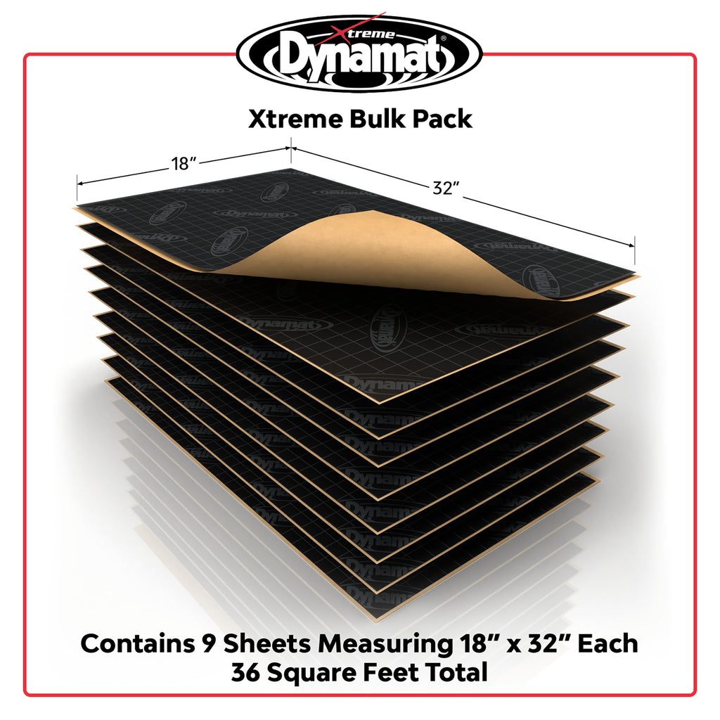 Dynamat Xtreme Sound Deadening Car Insulation Bulk Pack