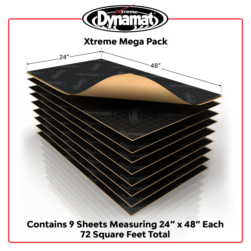 Dynamat Xtreme Sound Deadening Car Insulation Mega Pack