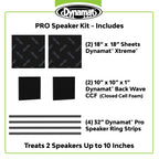 Dynamat PRO Speaker Kit Sound Deadening & Speaker Enhancement