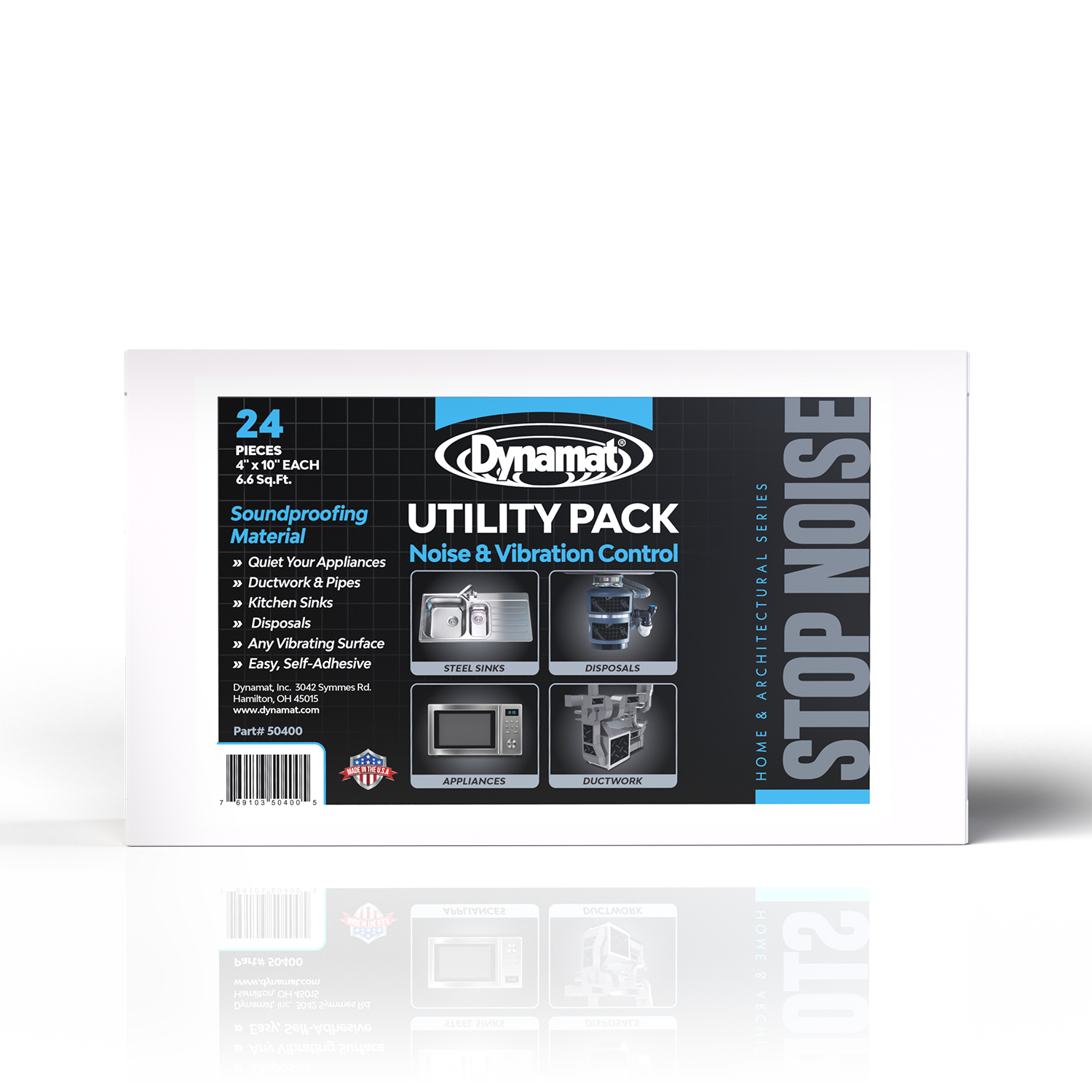 Dynamat Xtreme Sound Deadening Home Architectural Utility Pak