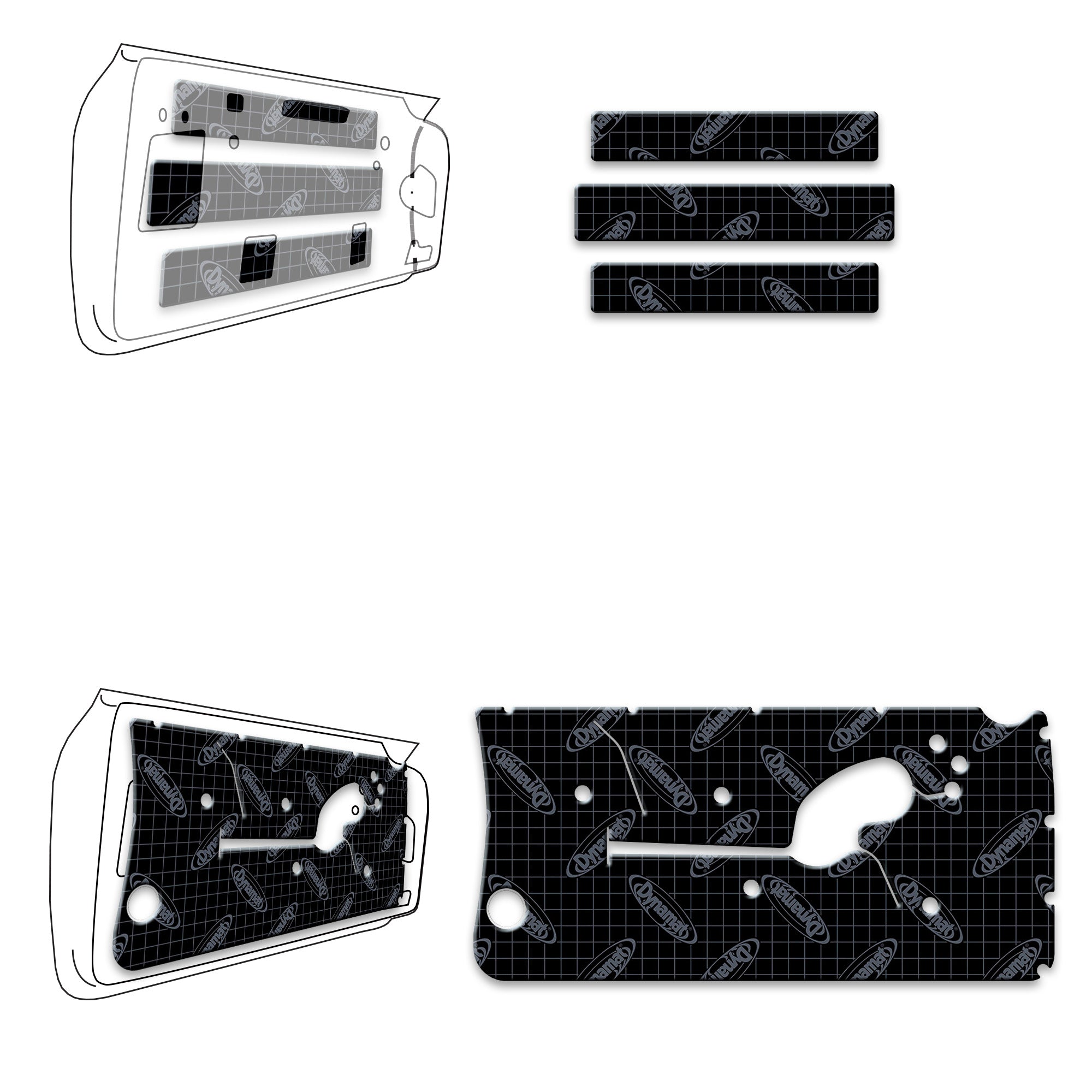 1964-1967 Chevrolet Chevelle / Malibu Door Kit - XGM A1 D – Dynamat