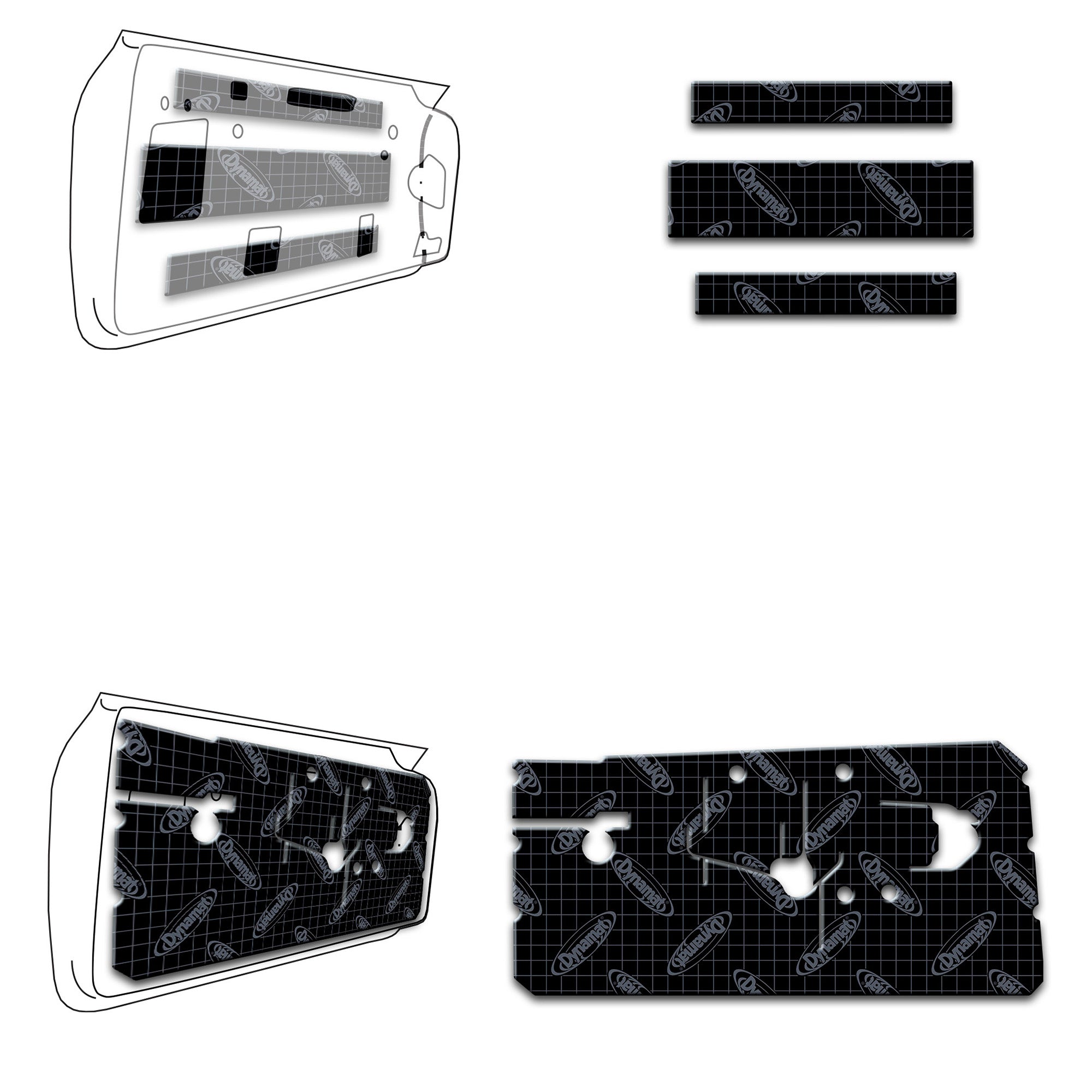 1967-1969 Camaro / Firebird Door Kit - XGM F1 D – Dynamat