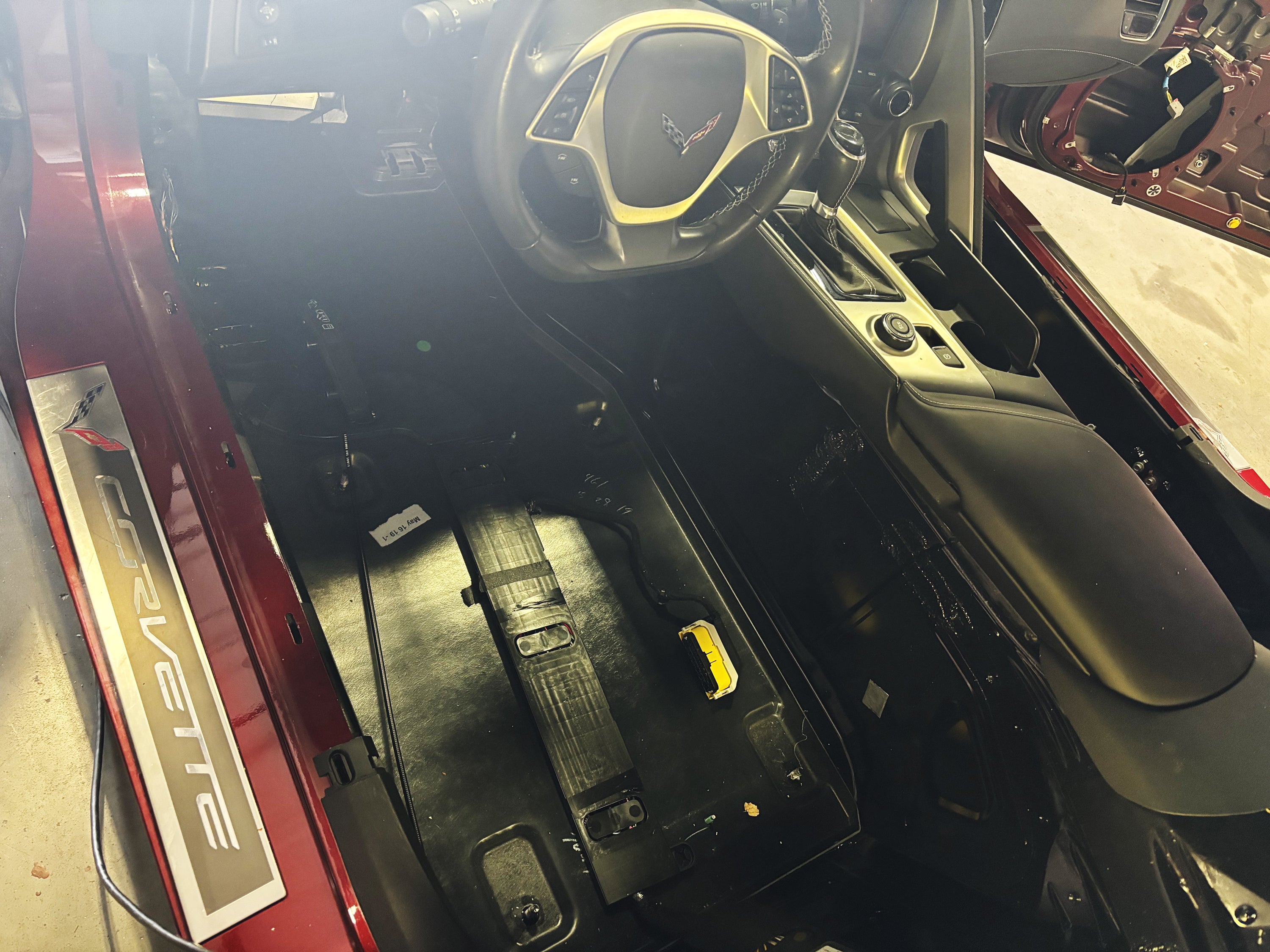 2014-2019 GM C7 Corvette Floor Custom Cut Sound Deadening Kit