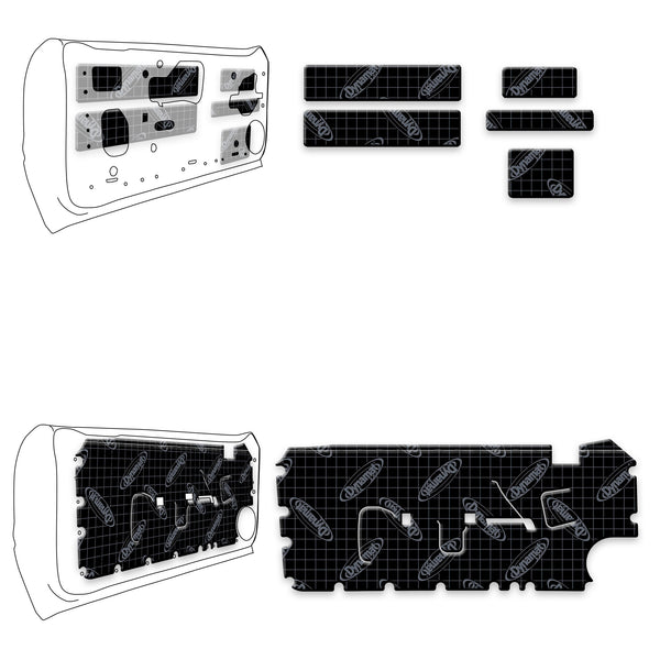 1979-1993 Ford Mustang Door Sound Deadening Kit-Dynamat