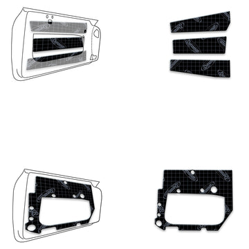 2021+ Ford Bronco 4-Door Custom Cut Sound Deadening Door Kit