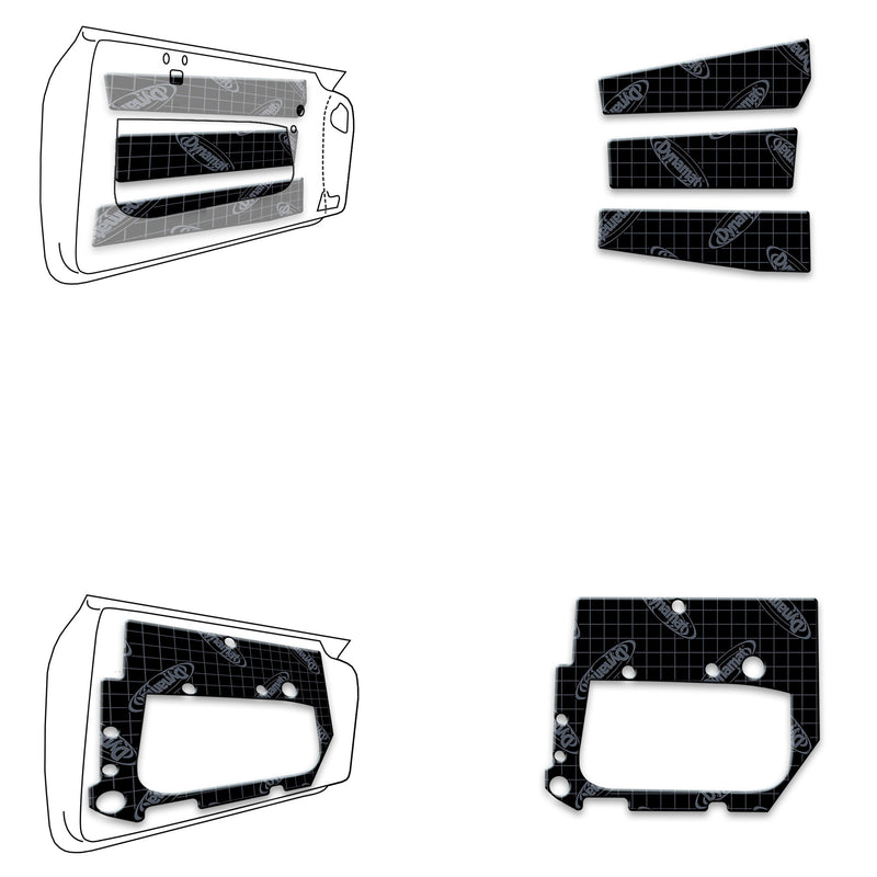 2021+ Ford Bronco 4-Door Custom Cut Sound Deadening Door Kit