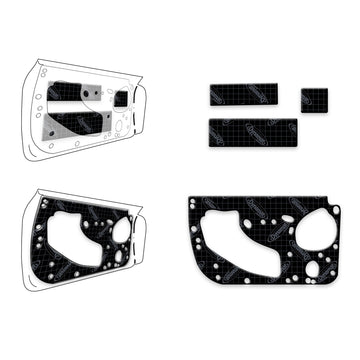 2021+ Ford F-150 Custom Cut Sound Deadening 4-Doors Kit - XFO F14 D
