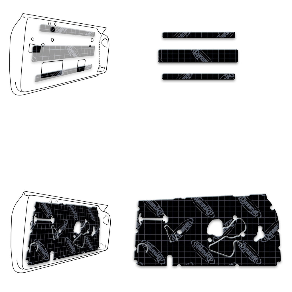 1968-1972 GM Chevelle/Malibu Sound Deadening Door Kit - XGM A2 D