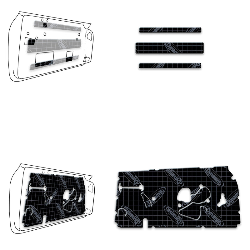 1968-1972 GM Chevelle/Malibu Sound Deadening Door Kit - XGM A2 D