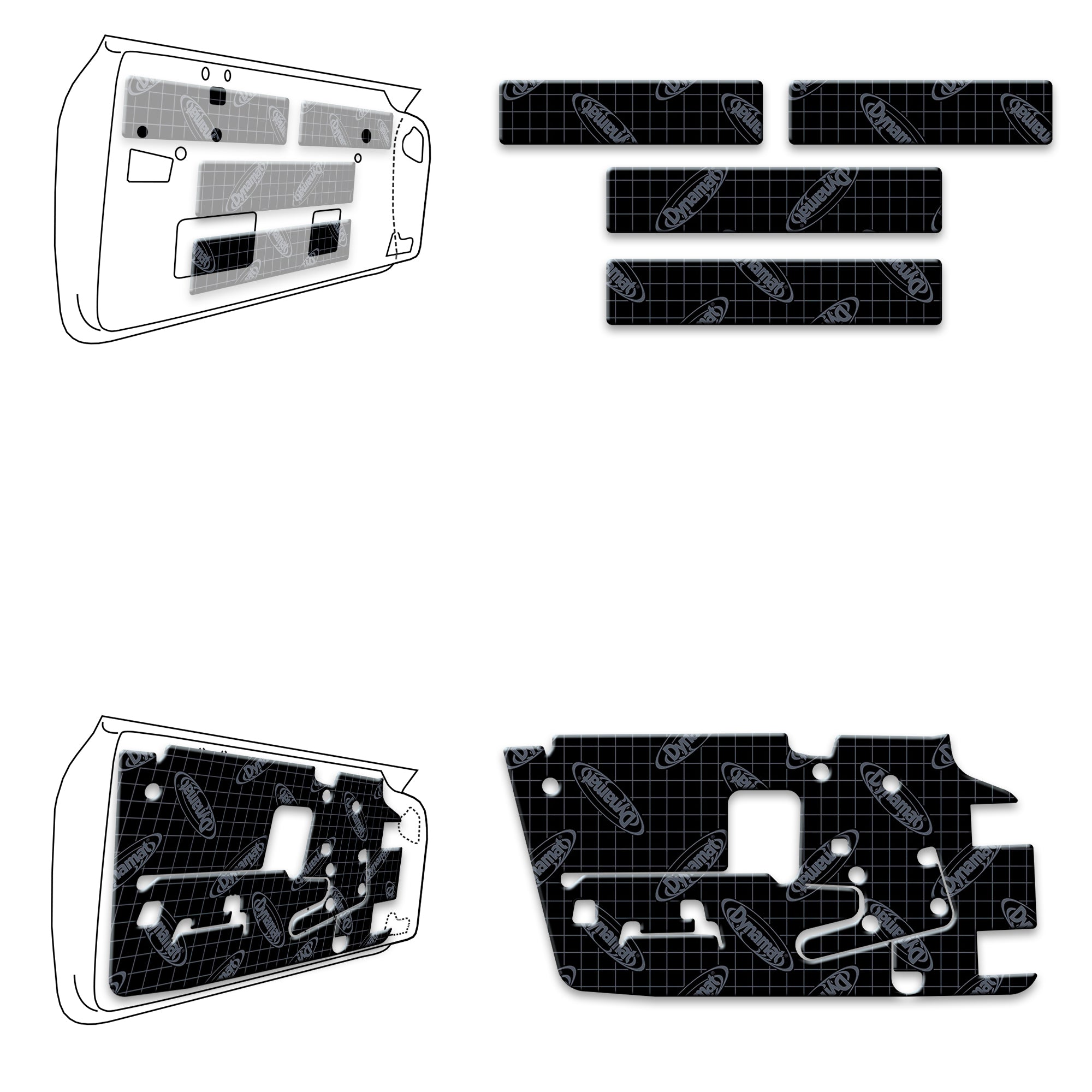 1963-67 Corvette Door Sound Deadening Kit - XGM C2 D