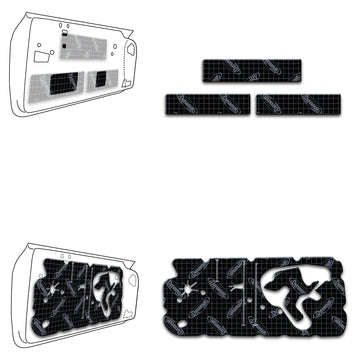1967 Camaro / Firebird Dynamat Xtreme Sound Deadening Door Kit - XGM F1 D2