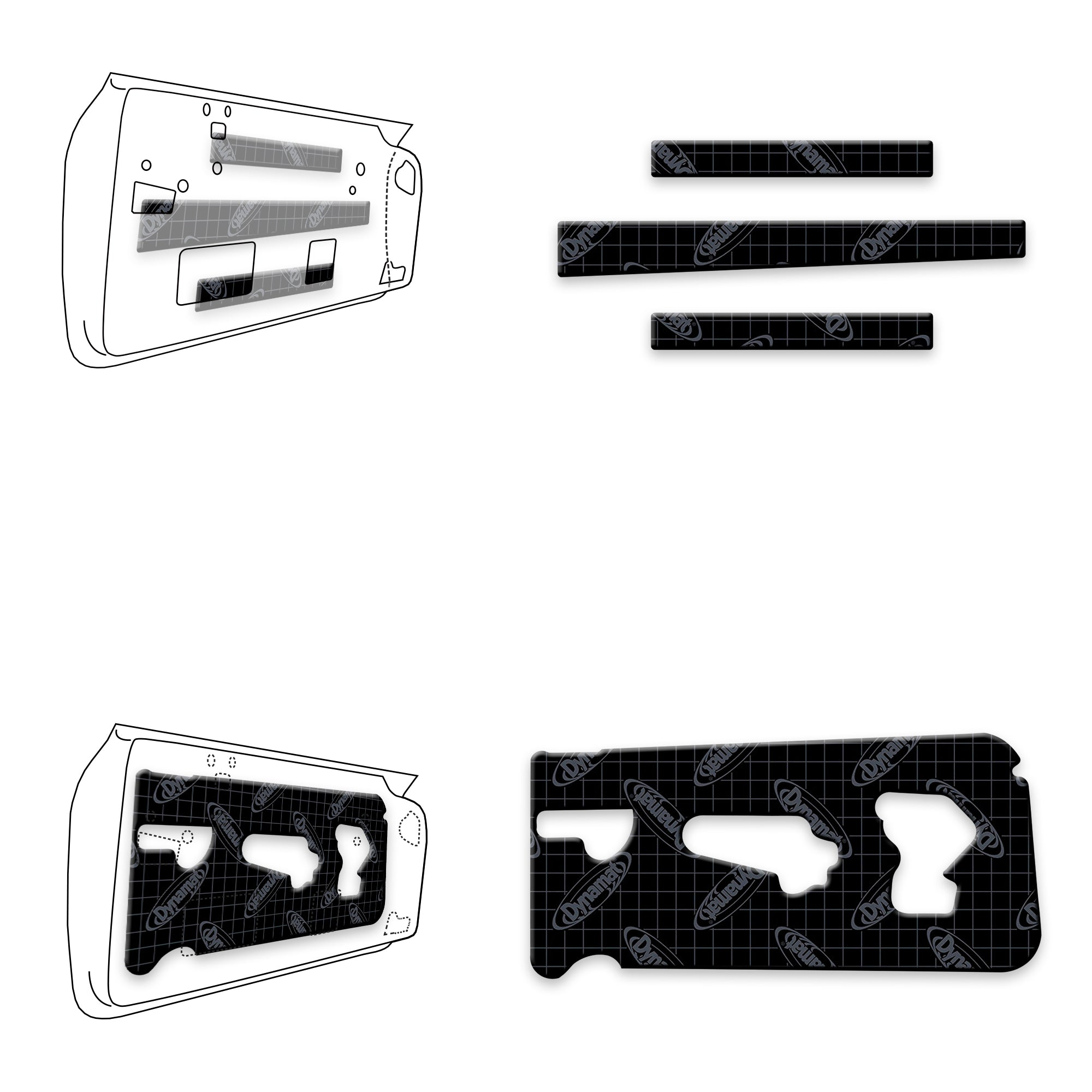 1968-1972 Chevrolet Nova Door Kit - XGM N2 D – Dynamat