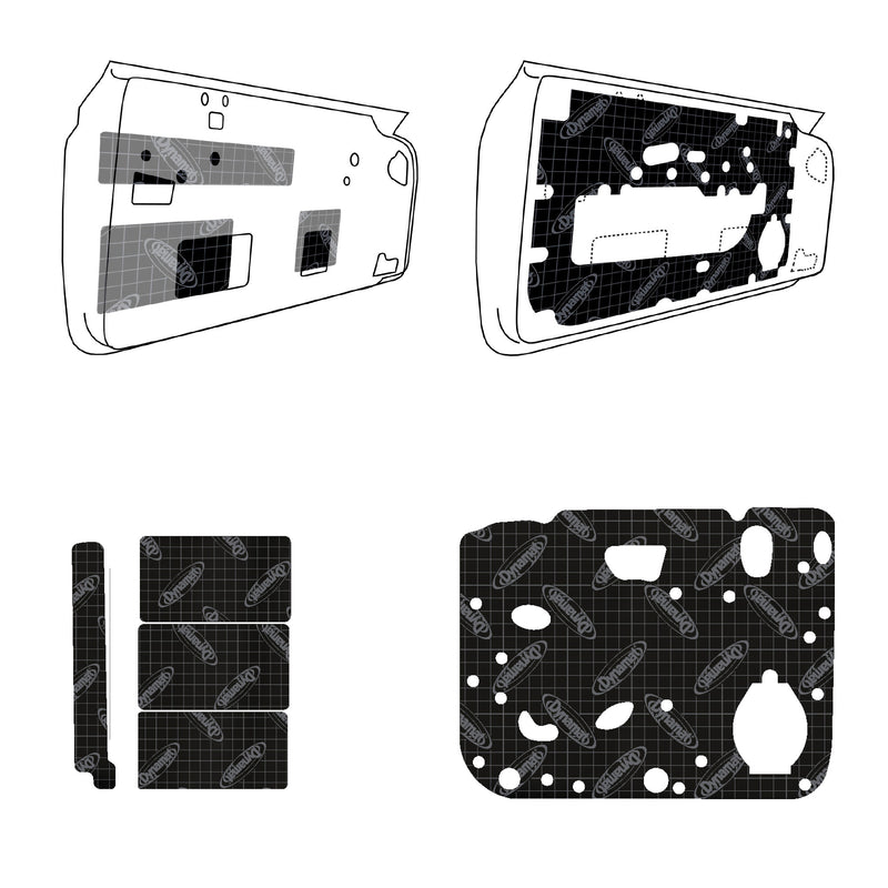 2007-2018 GM Sierra/Silverado CREW CAB Custom Cut DOOR Kit