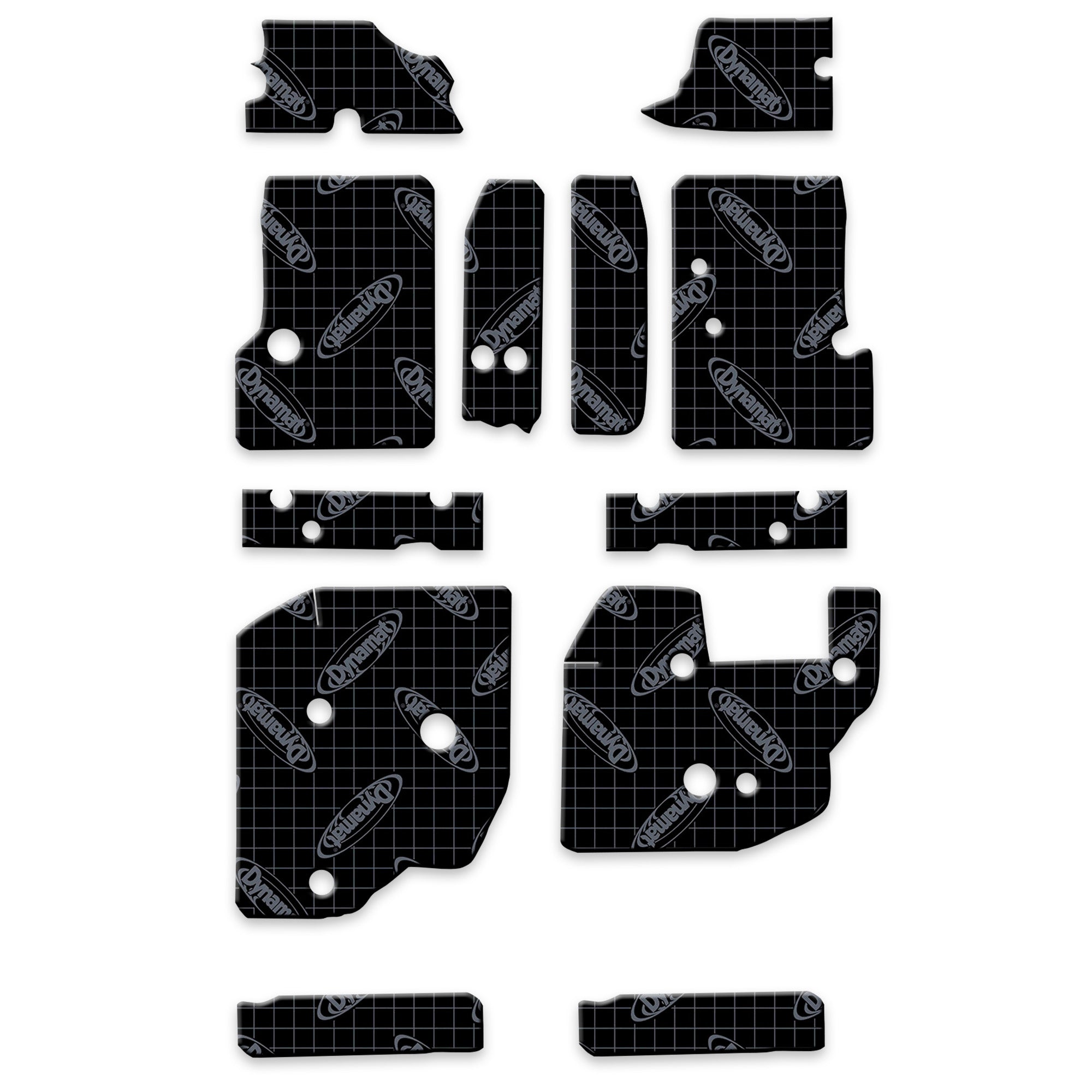 RUIN デモテープ　swankys GISM 1997-2006 Jeep Wrangler TJ Floor Sound Deadening Kit-Dynamat