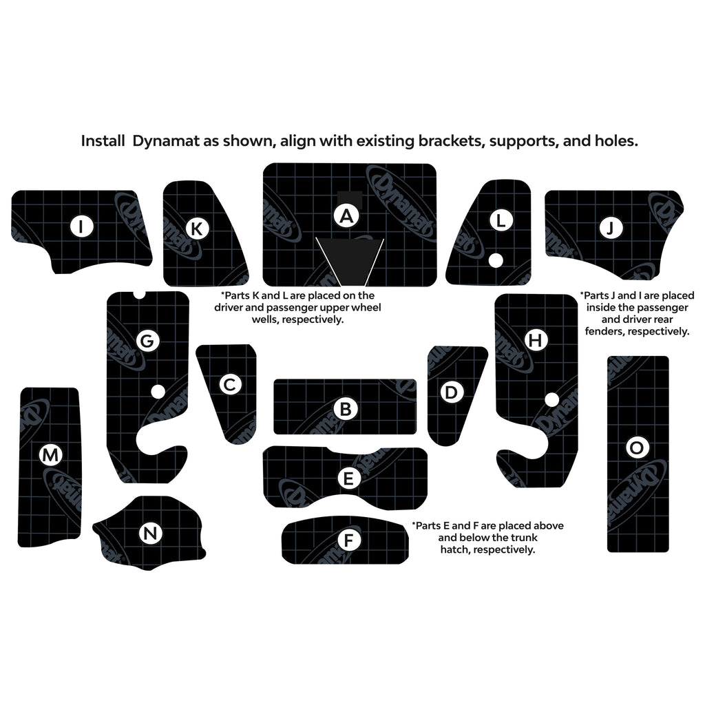 2020-2024 Tesla Model Y Trunk Sound Deadening Kit