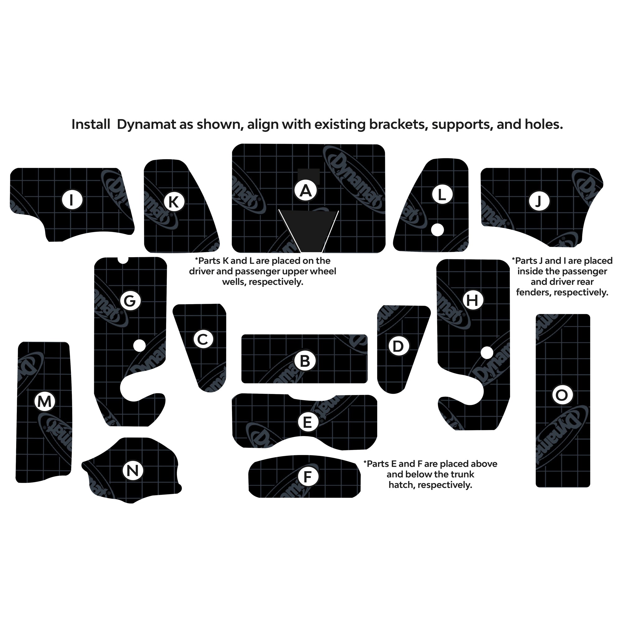 2020-2024 Tesla Model Y Trunk Sound Deadening Kit