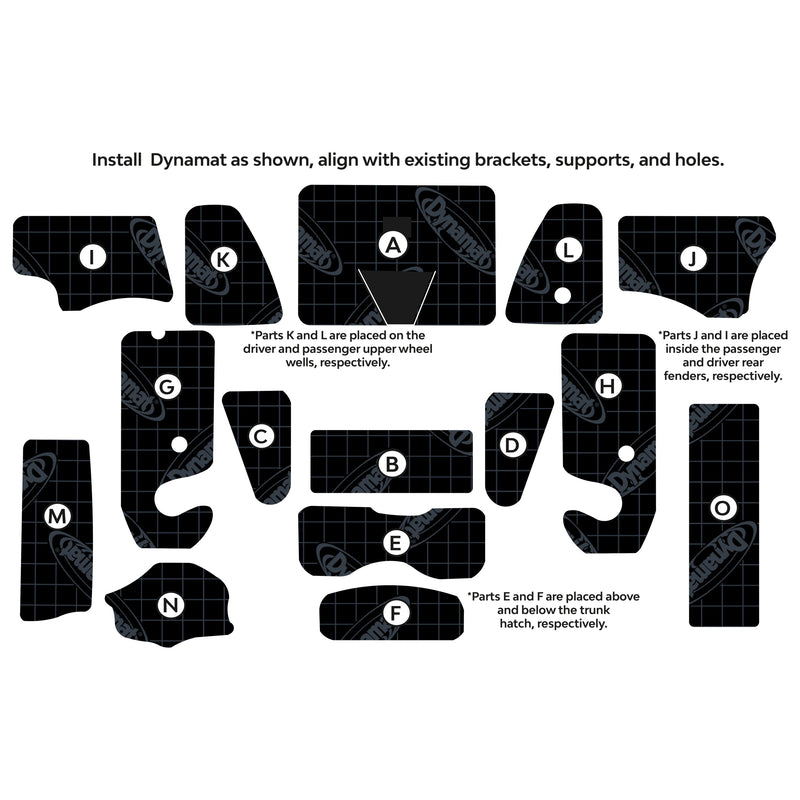 2020-2024 Tesla Model Y Trunk Sound Deadening Kit