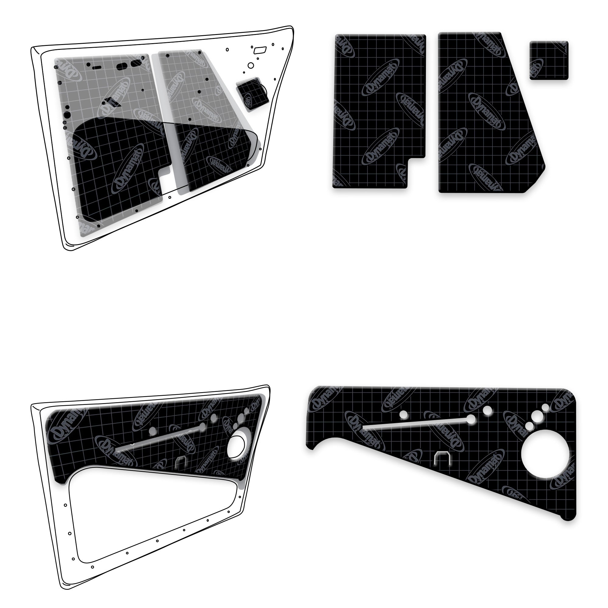 1938 - 2003 Volkswagen Beetle Door Kit -  XVW BT D